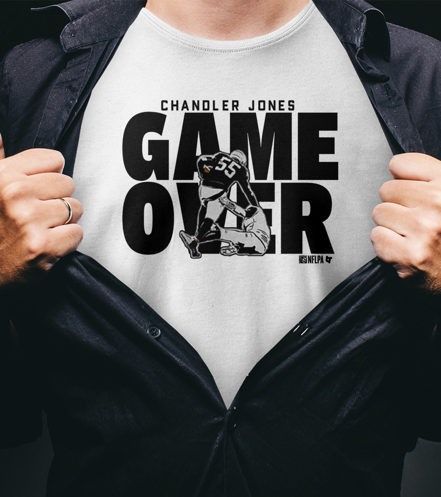 Chandler Jones Game Over NFLPA 55 Player Tackle T-Shirt