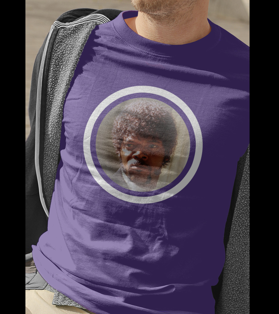 Pulp Fiction Jules Winfield Samuel L Jackson Iconic Face T-Shirt