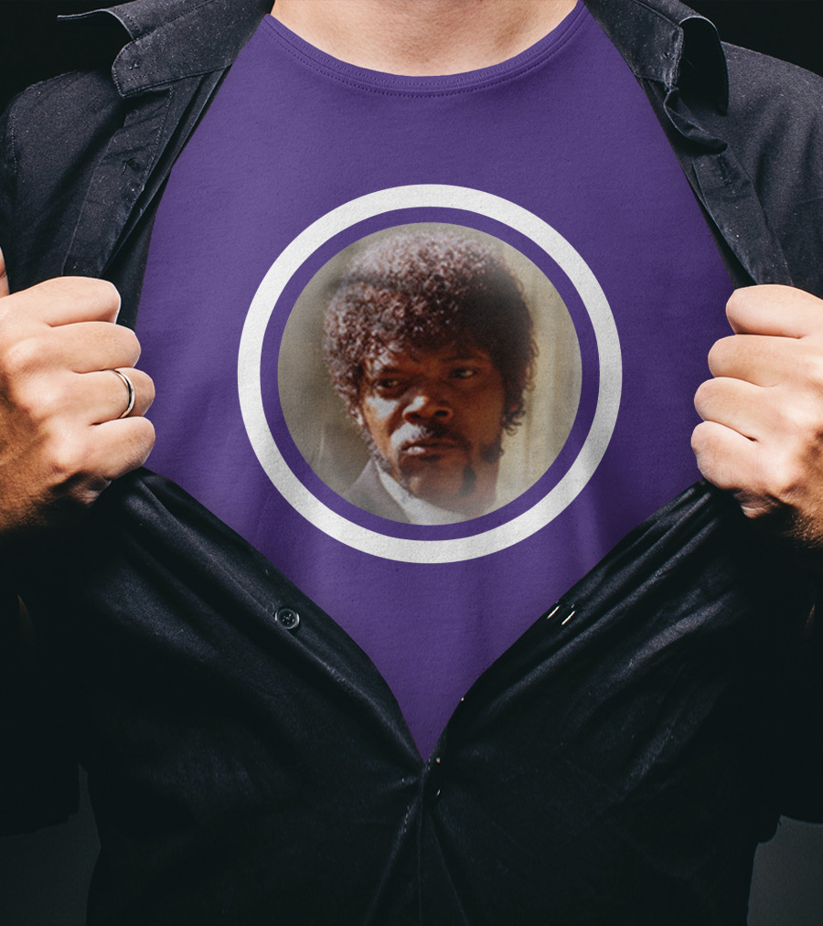 Pulp Fiction Jules Winfield Samuel L Jackson Iconic Face T-Shirt