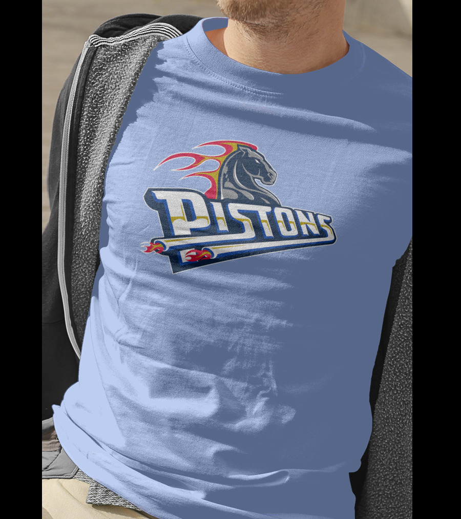 Pistons Horse Flames T-Shirt