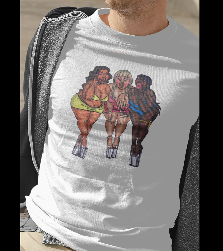Sizedthebrand Bold Characters Trio Sized For Life T-Shirt
