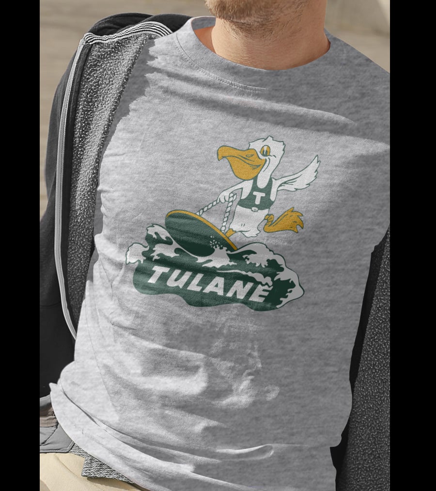 Vintage Tulane Surfing Pelican T-Shirt