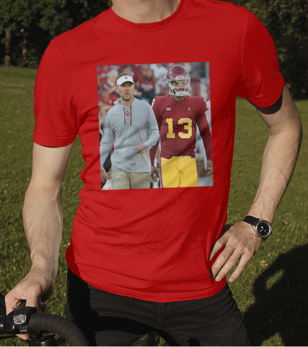 Caleb Williams And Spencer Rattler Oklahoma Football Showdown T-Shirt