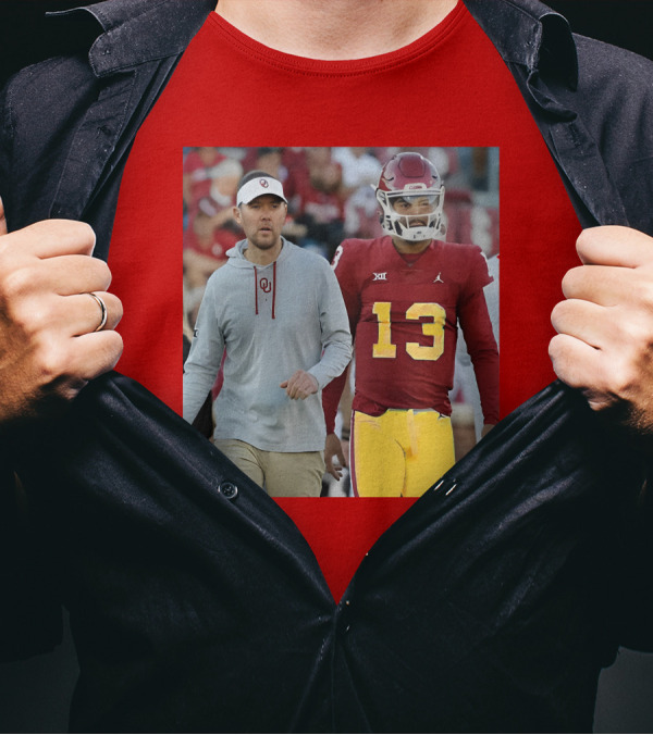 Caleb Williams And Spencer Rattler Oklahoma Football Showdown T-Shirt