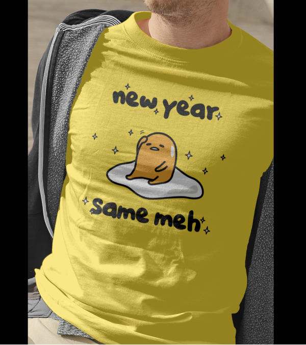 Gudetama New Year Same Meh Egg Character T-Shirt