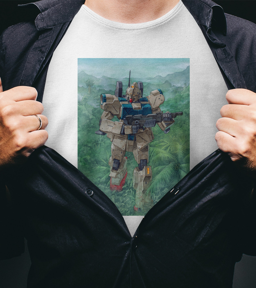 Mobile Suit Jungle Patrol Gundam Art By Hajime Katoki T-Shirt