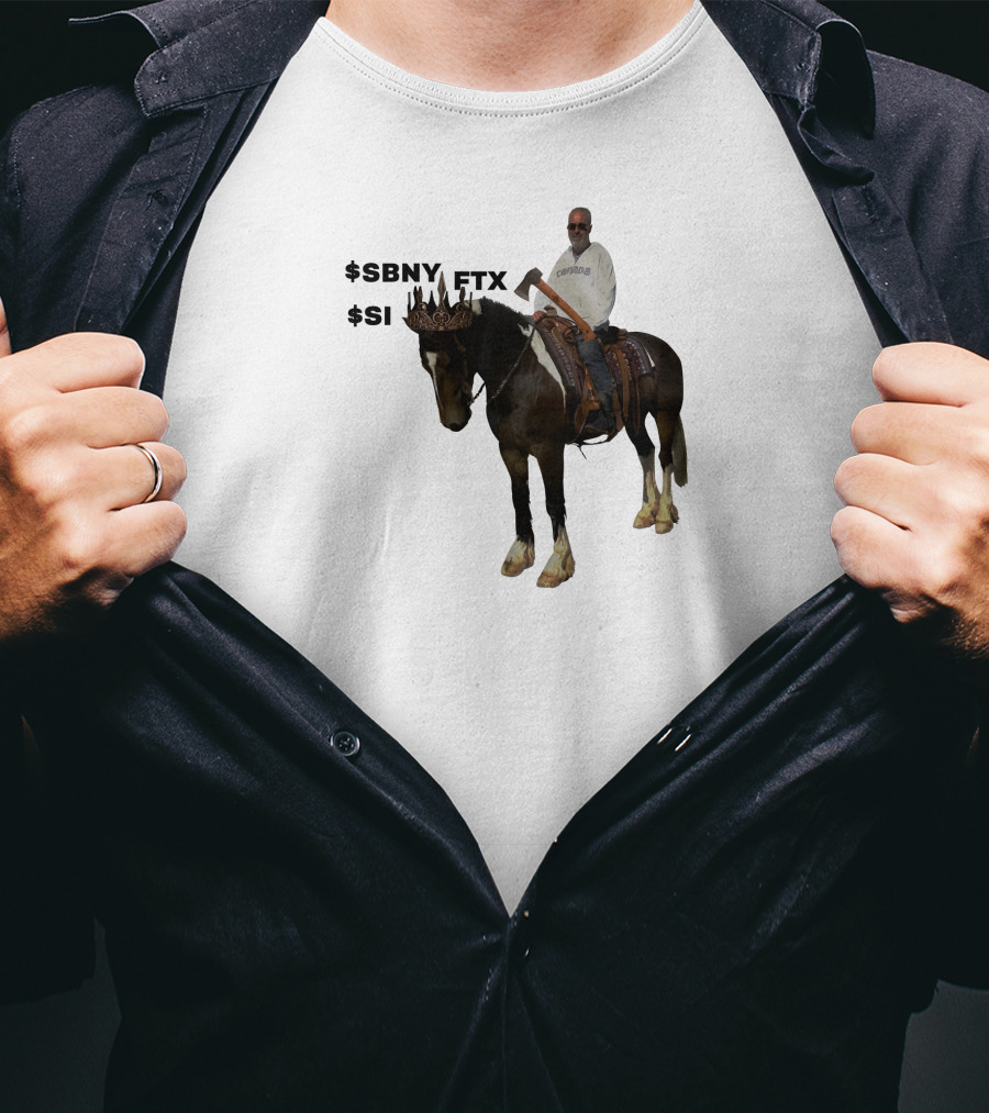The Triple Crown $Sbny $Si Ftx Cryptocurrency Horse Rider T-Shirt