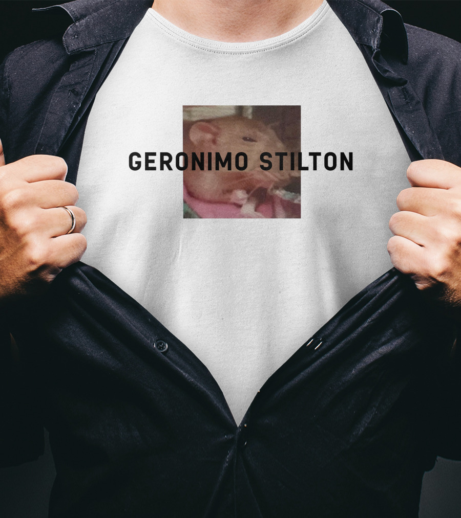 Geronimo Stilton Rata Apretando El Puno T-Shirt