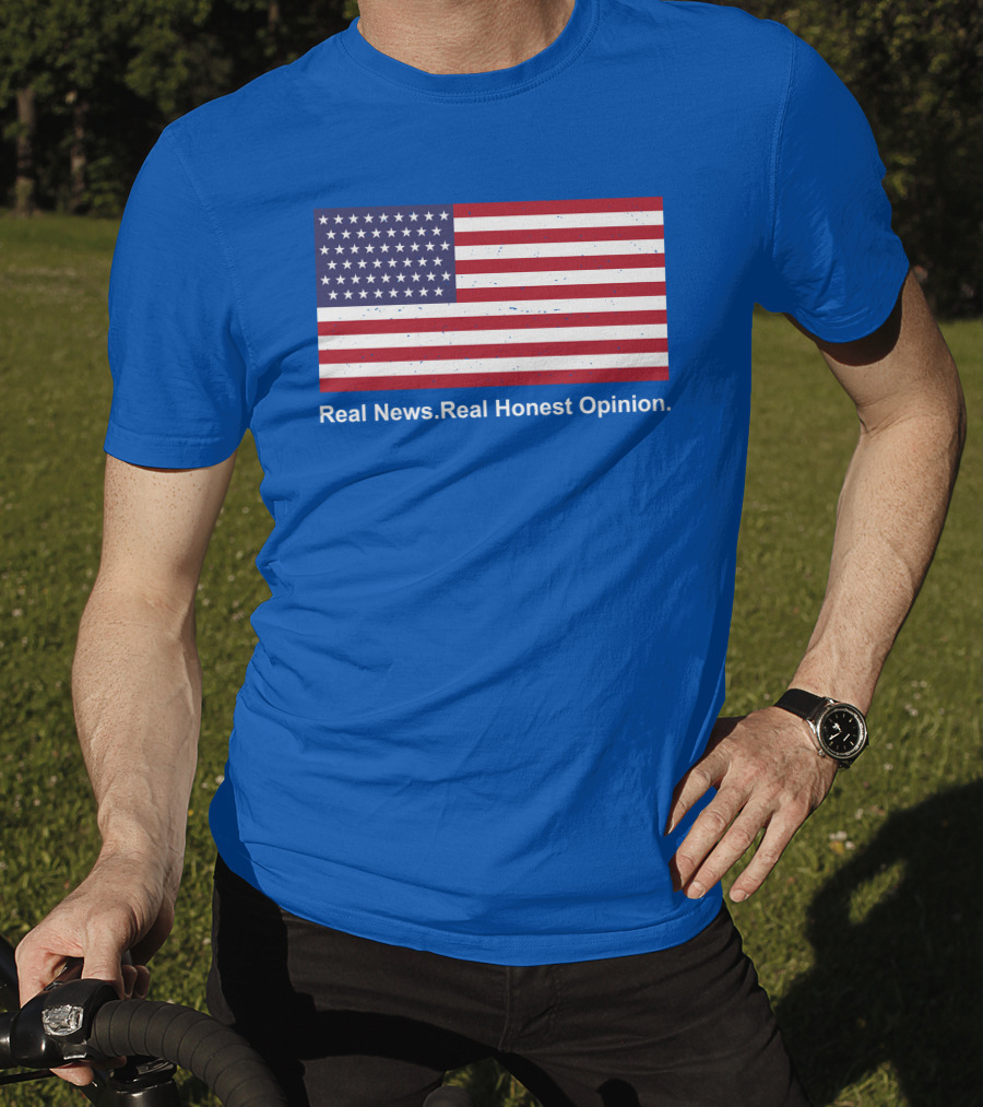 Real News Real Honest Opinion American Flag T-Shirt