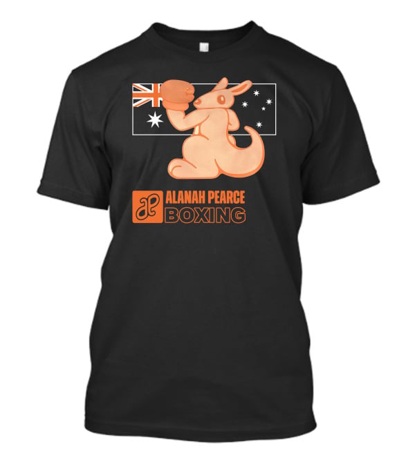 Alanah Pearce Boxing Kangaroo Australia Flag T-Shirt