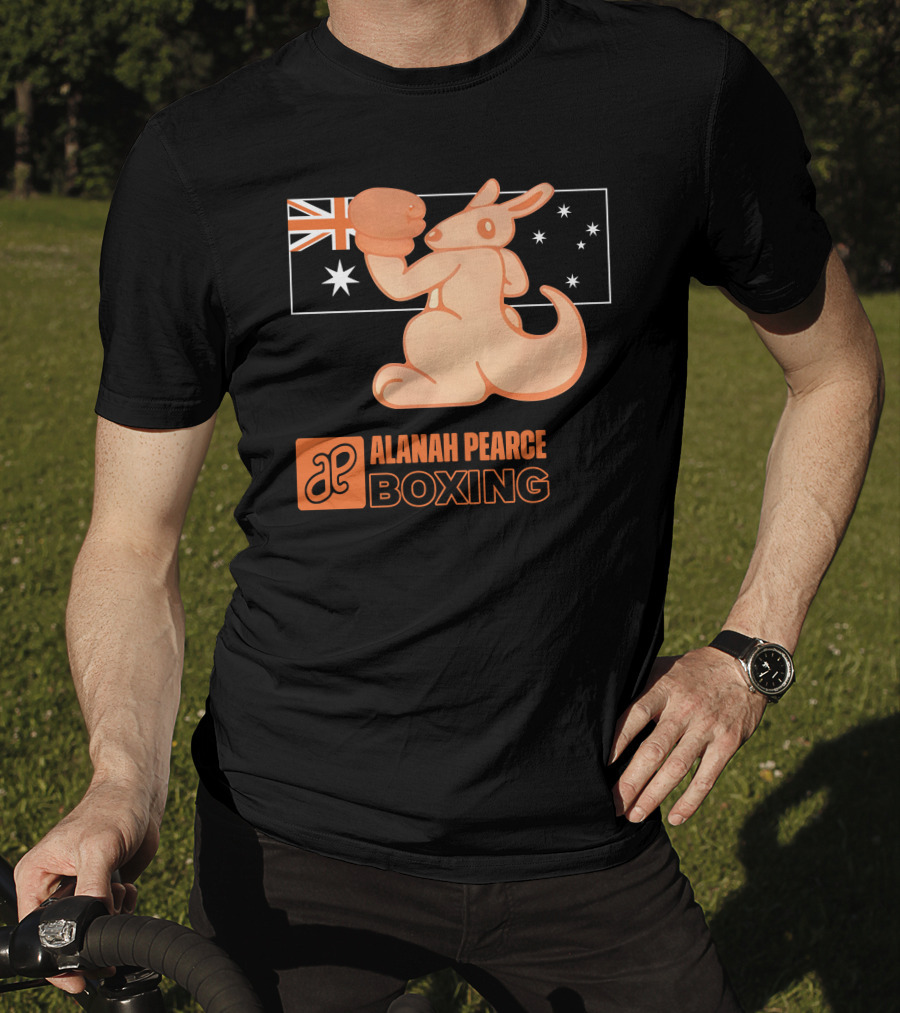 Alanah Pearce Boxing Kangaroo Australia Flag T-Shirt