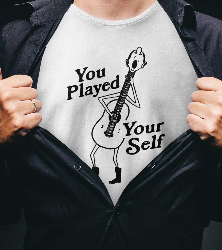 You Played Yourself Cartoon Guitar Character T-Shirt