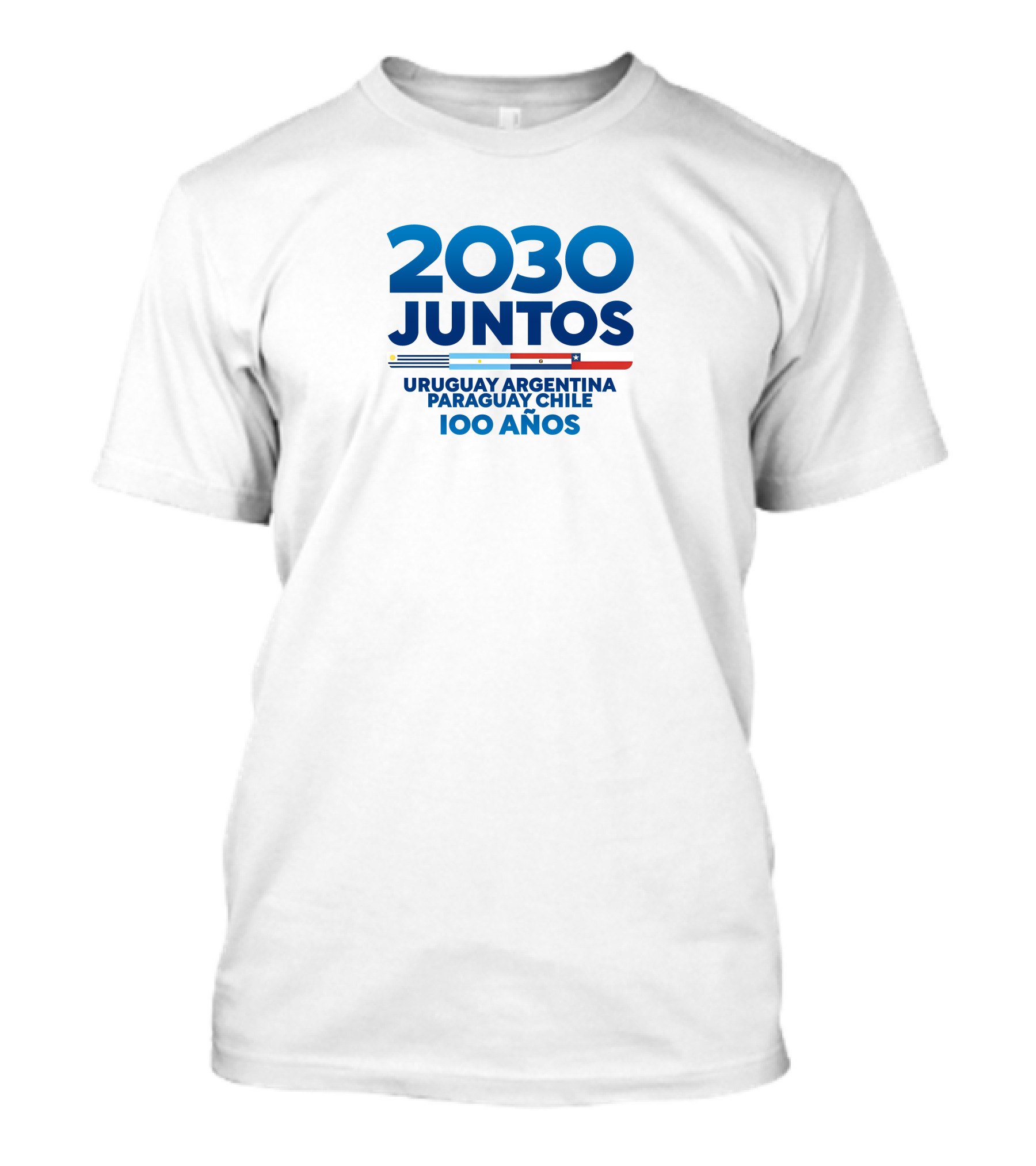 2030 Juntos Uruguay Argentina Paraguay Chile 100 Años T-Shirt