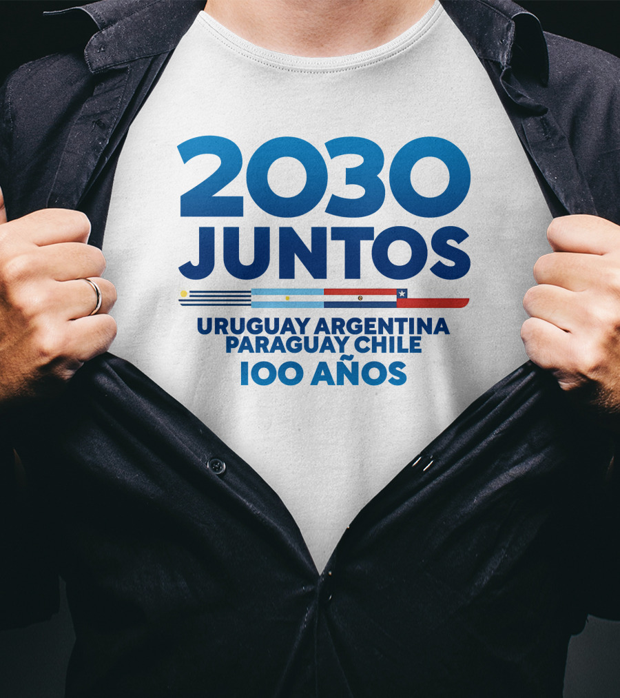 2030 Juntos Uruguay Argentina Paraguay Chile 100 Años T-Shirt