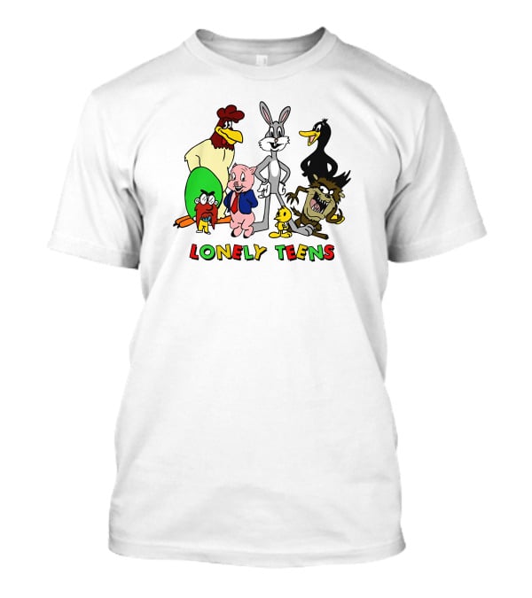 Lonely Teens Cartoon Group With Bugs Bunny And Friends T-Shirt