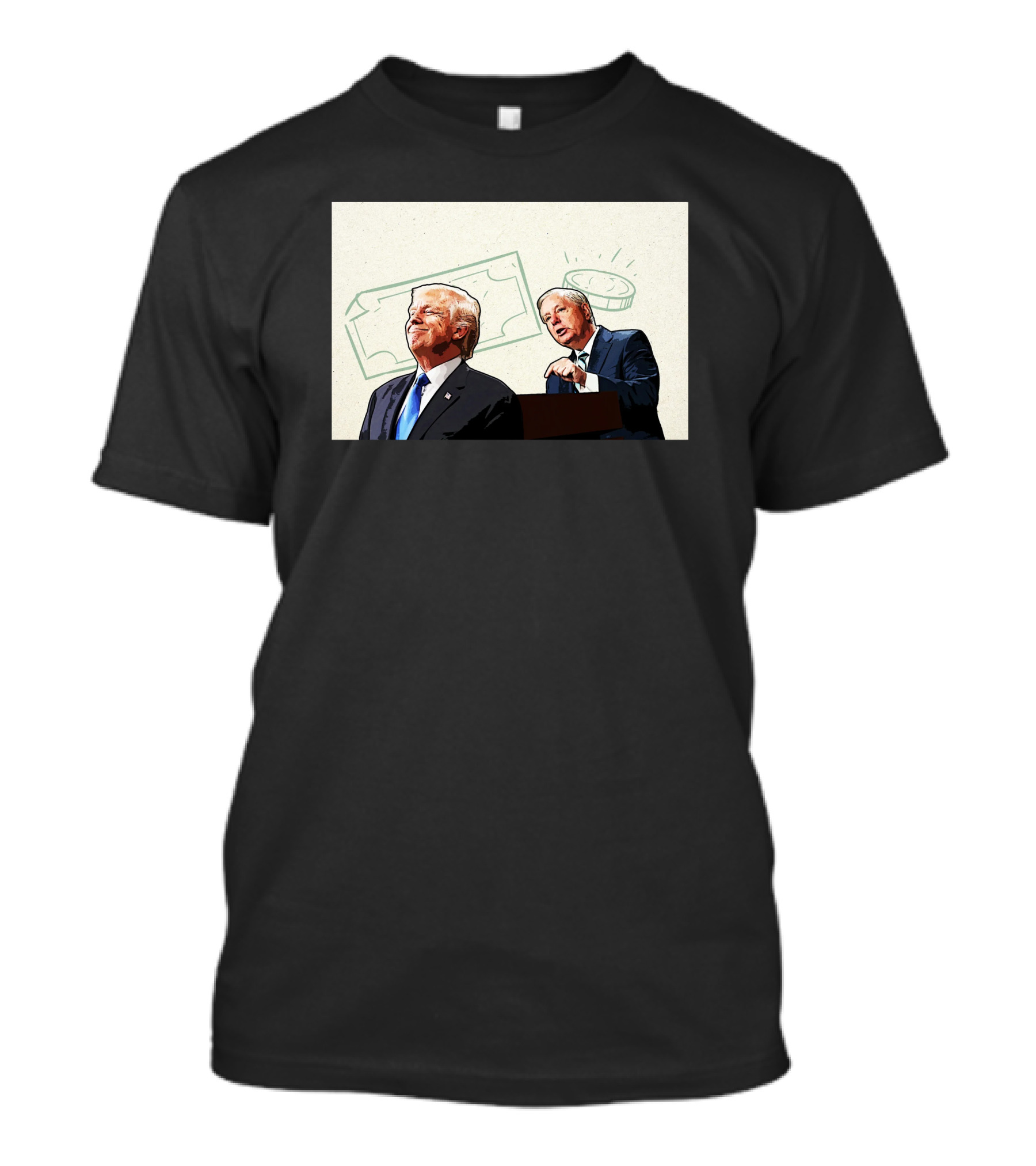 Lindsey Graham Pleads For Donations With Financial T-Shirt
