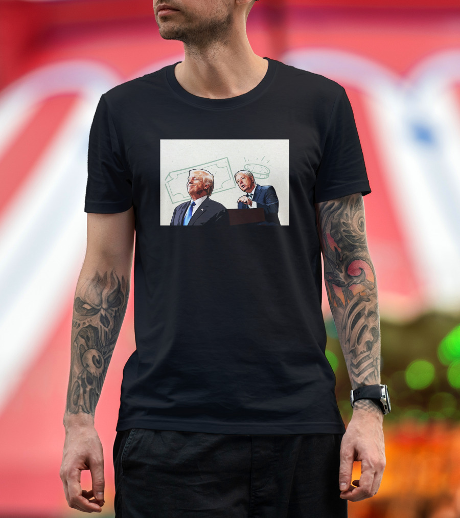 Lindsey Graham Pleads for Donations with Financial T-Shirt