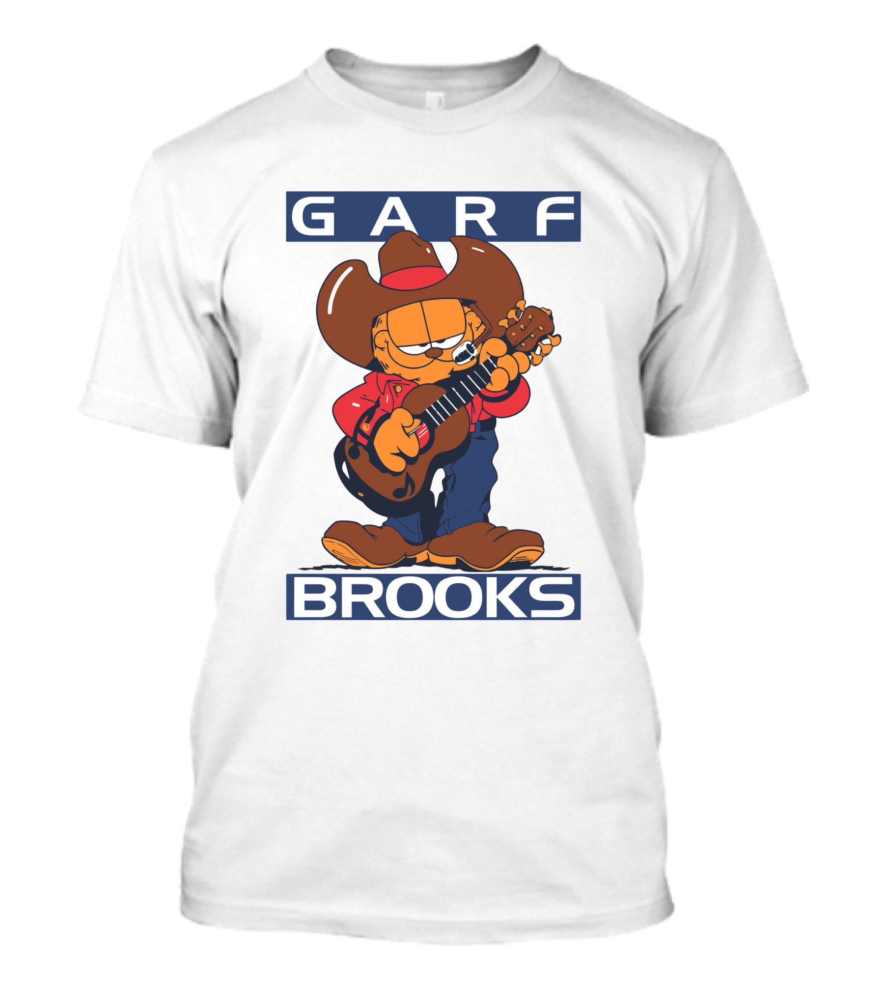 Garfield Garf Brooks Cowboy With Guitar T-Shirt