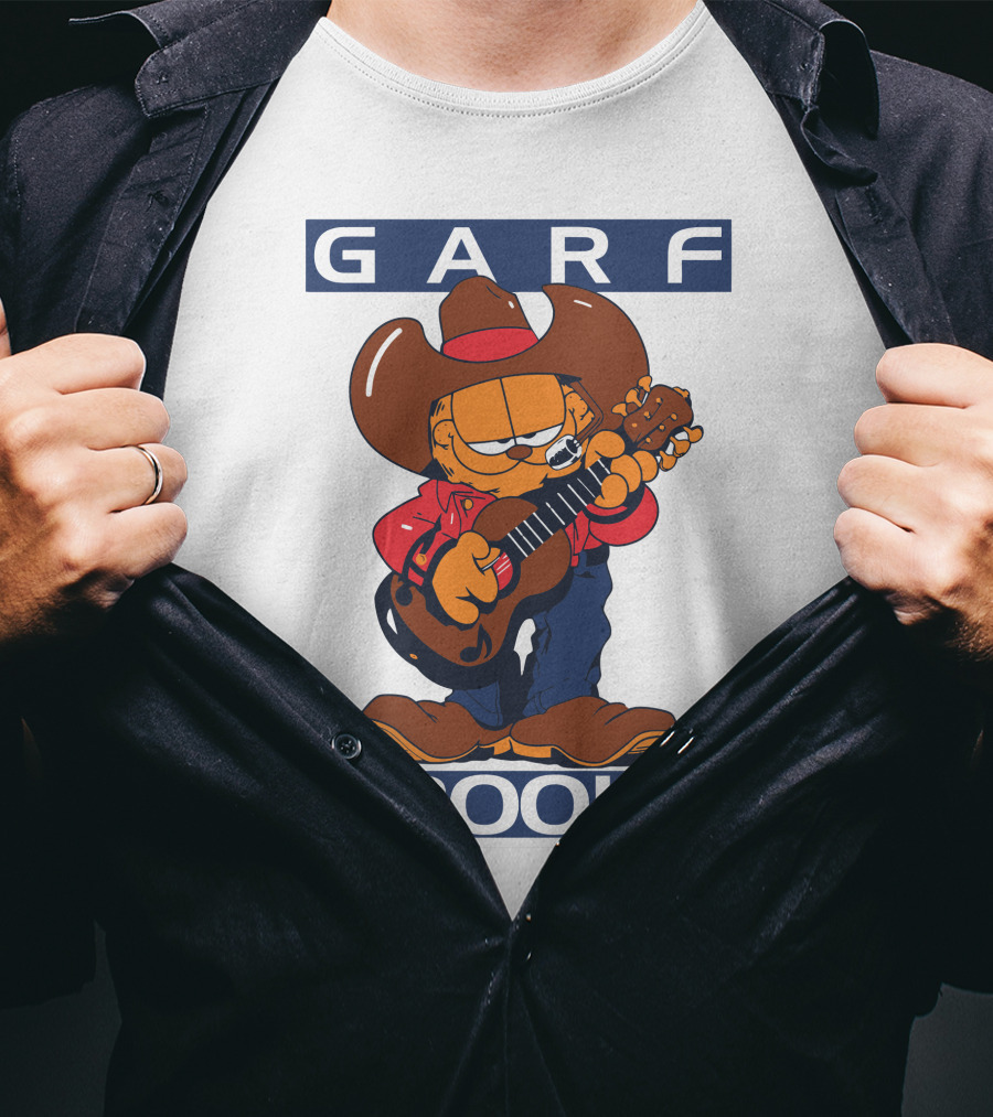Garfield Garf Brooks Cowboy With Guitar T-Shirt