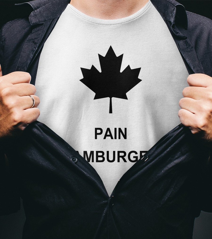 Pain Hamburger Maple Leaf T-Shirt