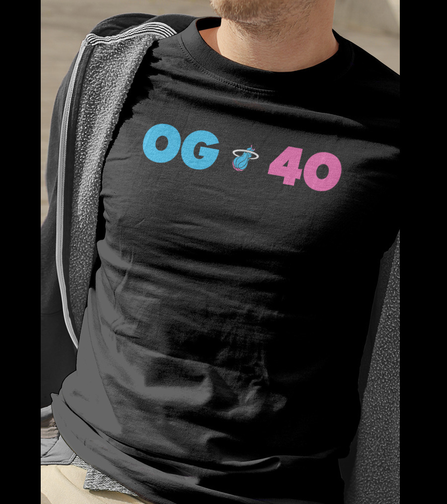 OG 40 Miami Heat Basketball T-Shirt
