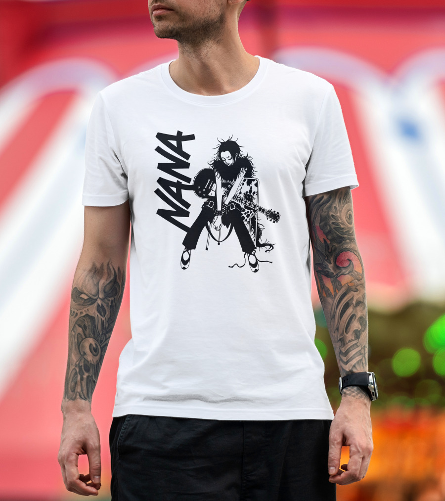 Nana Osaki with Electric Guitar T-Shirt