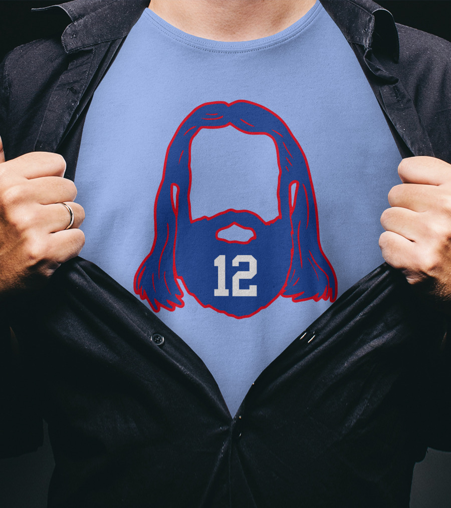 12 Blue Beard And Hair T-Shirt