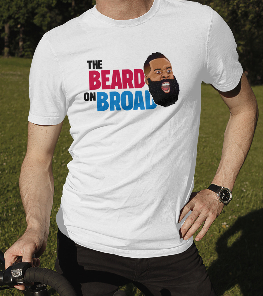 The Beard On Broad Basketball Icon Shouting T-Shirt