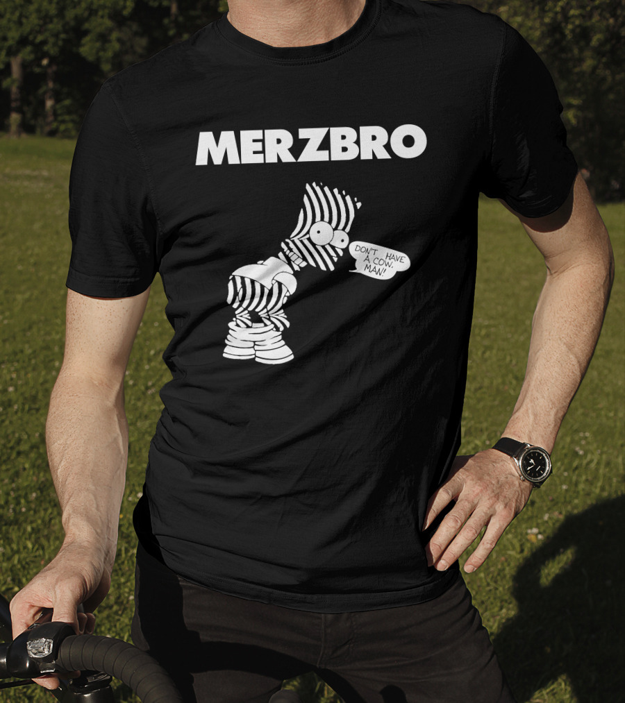 Merzbro Don't Have A Cow Man Bart Stripes T-Shirt