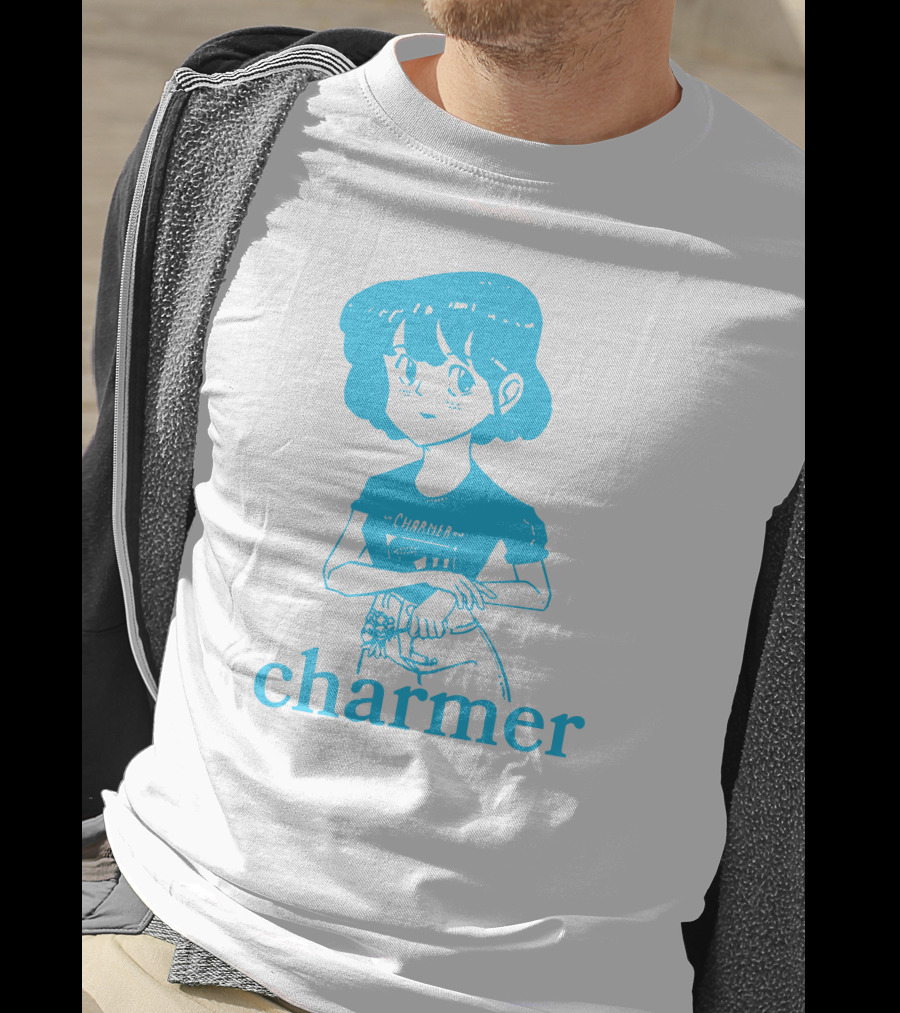 Charmer Merch Anime Girl Blue T-Shirt