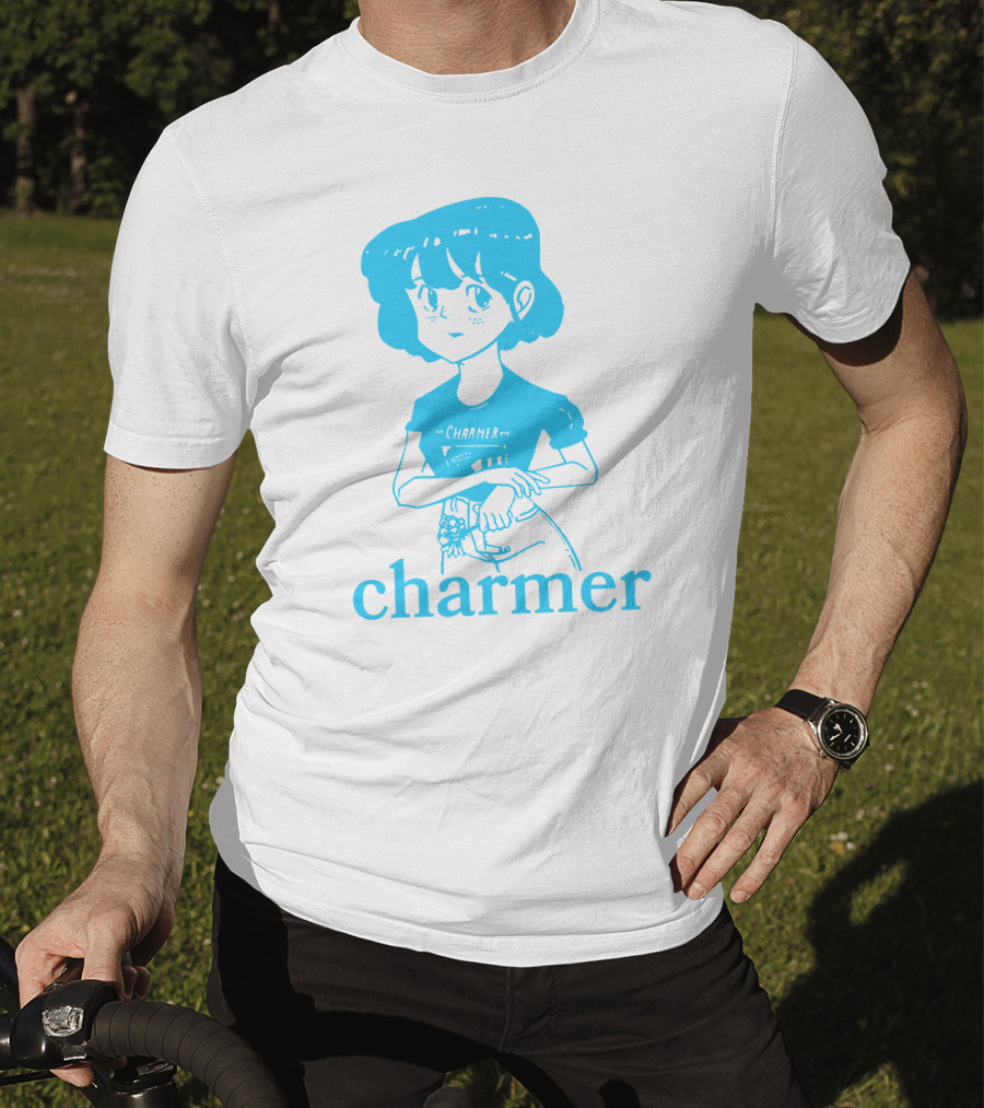Charmer Merch Anime Girl Blue T-Shirt