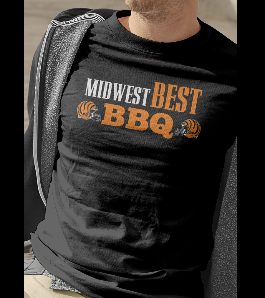 Midwest Best BBQ Bengals Football Helmets T-Shirt