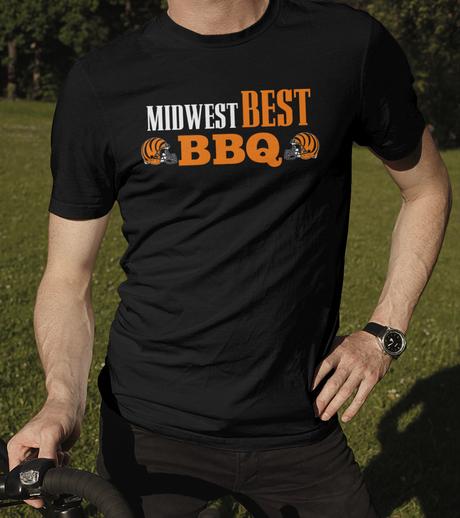 Midwest Best BBQ Bengals Football Helmets T-Shirt
