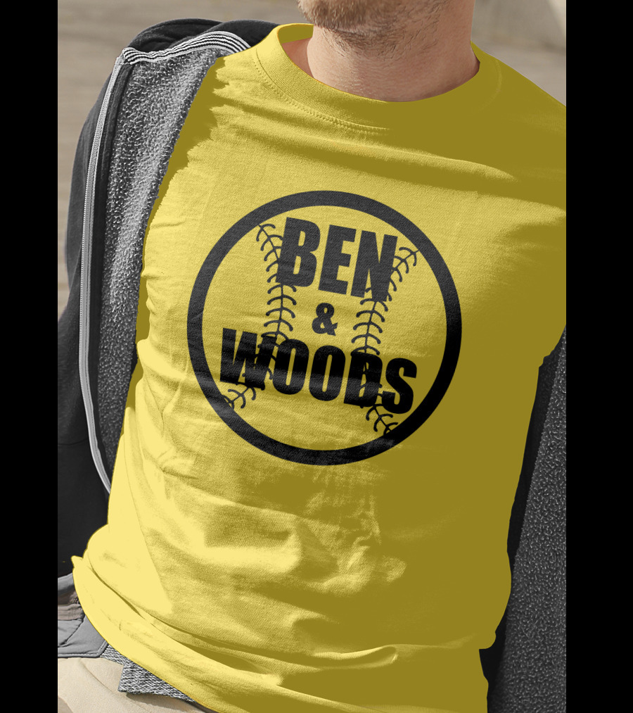 Ben And Woods Baseball Stitching Circle T-Shirt