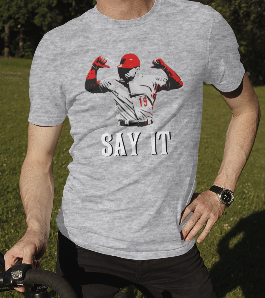 Say It Votto Still Bangs Baseball Tribute Iconic Player Number 19 T-Shirt