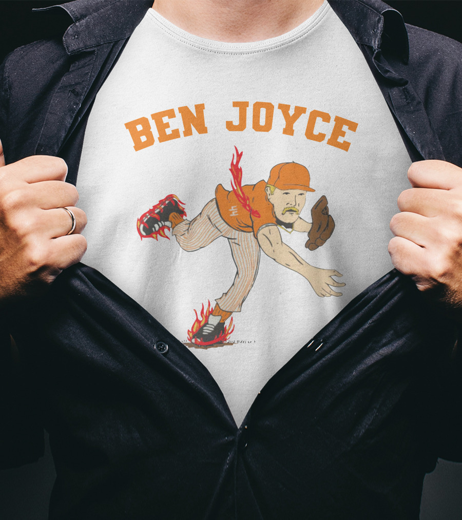 Ben Joyce Flaming Baseball Pitcher Barstool U T-Shirt