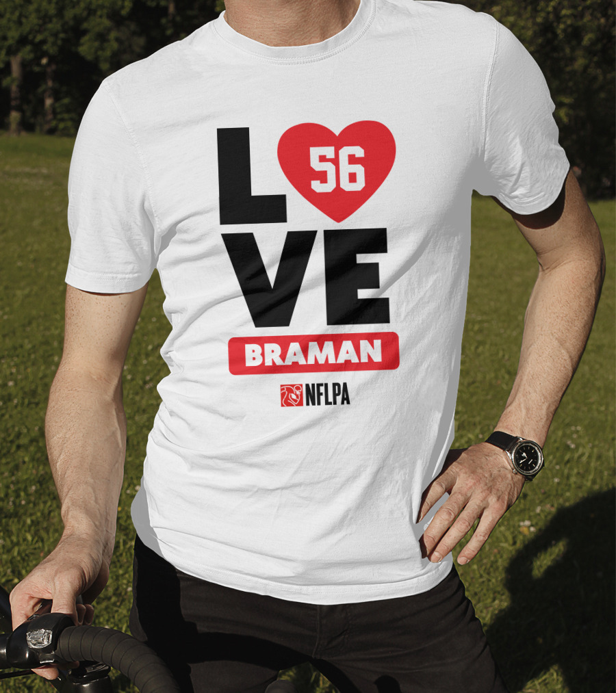 LOVE 56 BRAMAN NFLPA T-Shirt