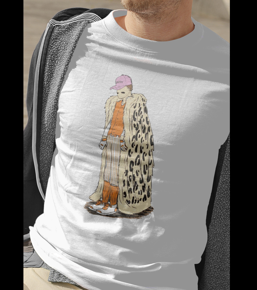 Daddy Leopard Cape Orange T-Shirt