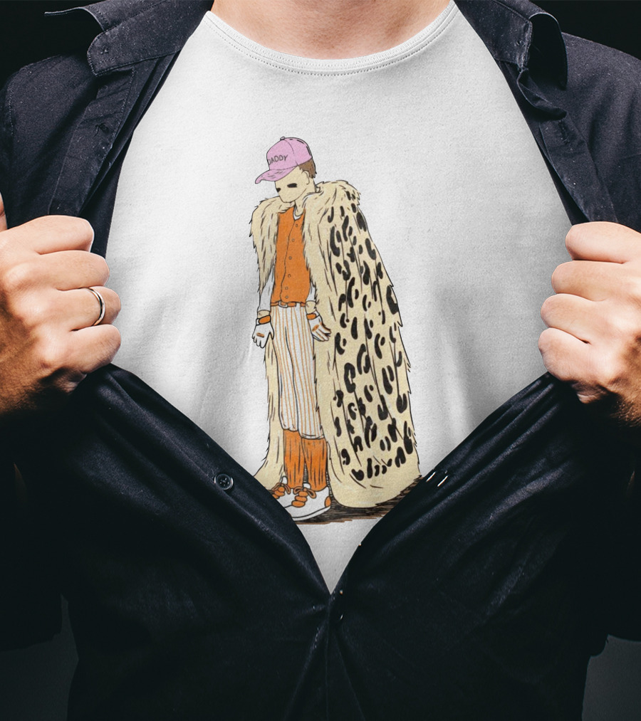 Daddy Leopard Cape Orange T-Shirt