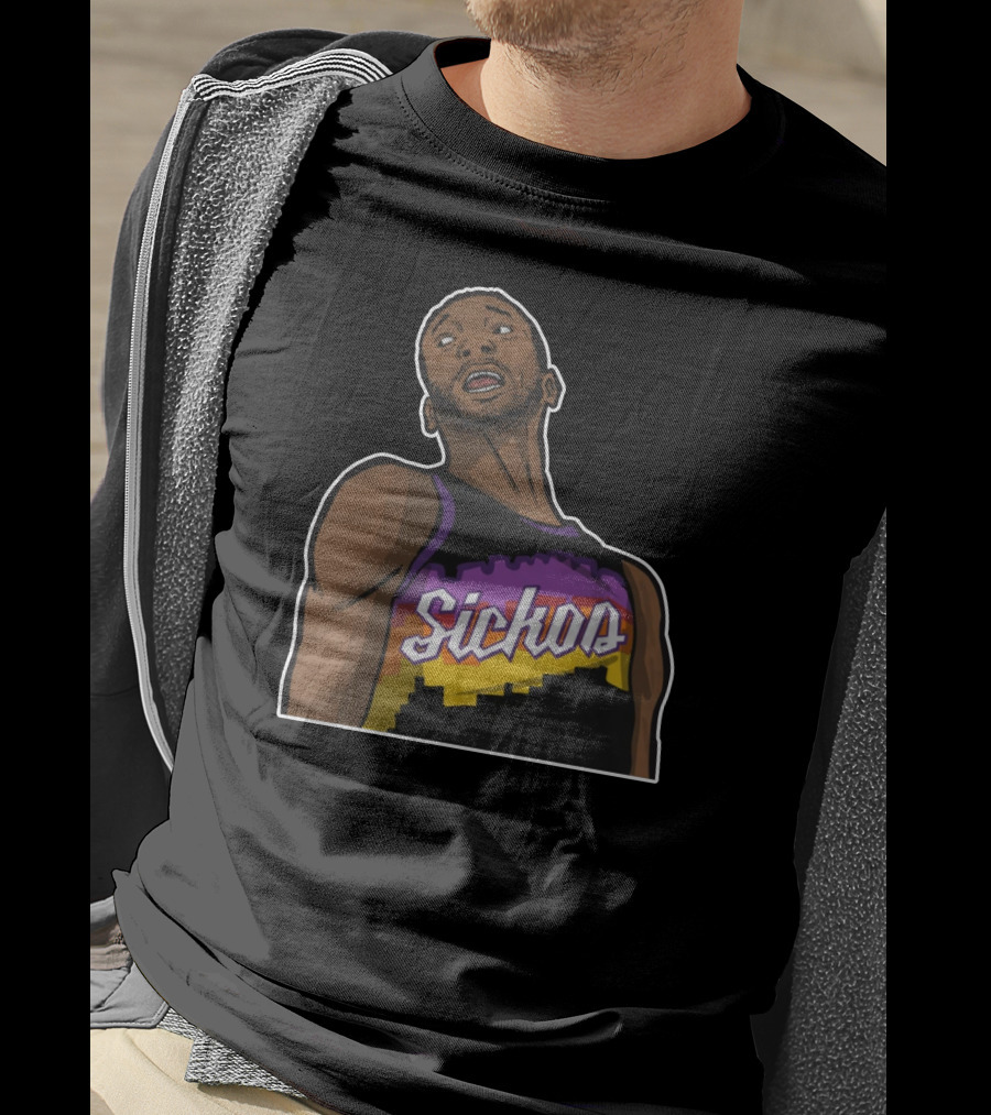 Sickos Retro Basketball Jersey Inspired Graphic T-Shirt