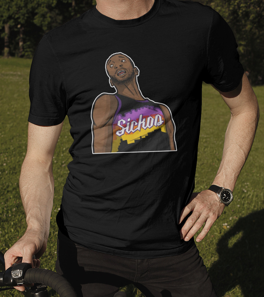 Sickos Retro Basketball Jersey Inspired Graphic T-Shirt