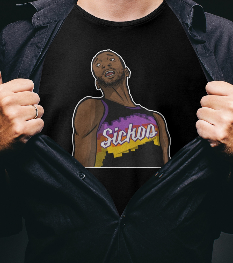 Sickos Retro Basketball Jersey Inspired Graphic T-Shirt
