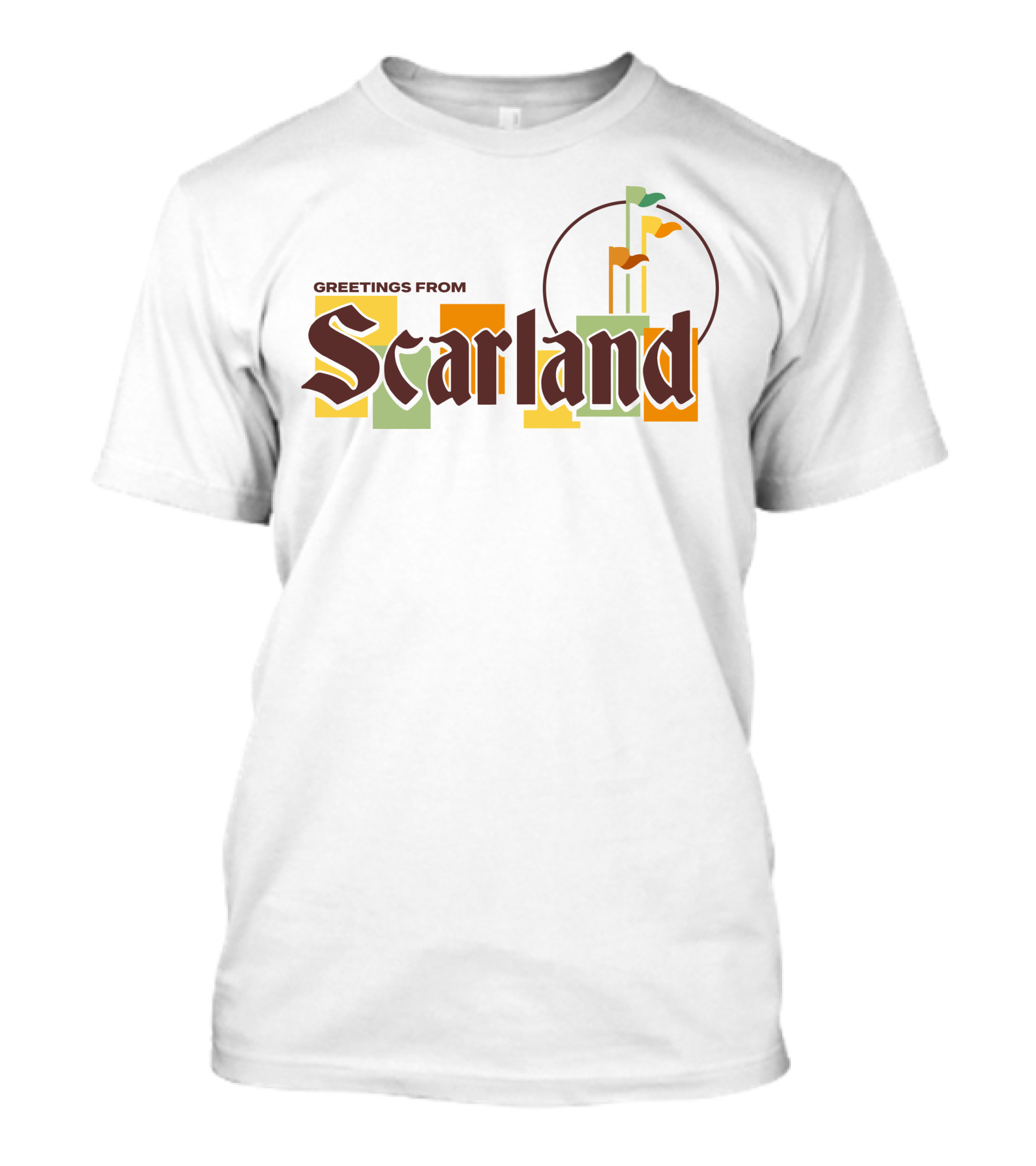 Greetings From Scarland Goodtimeswithscar Merch Flags T-Shirt