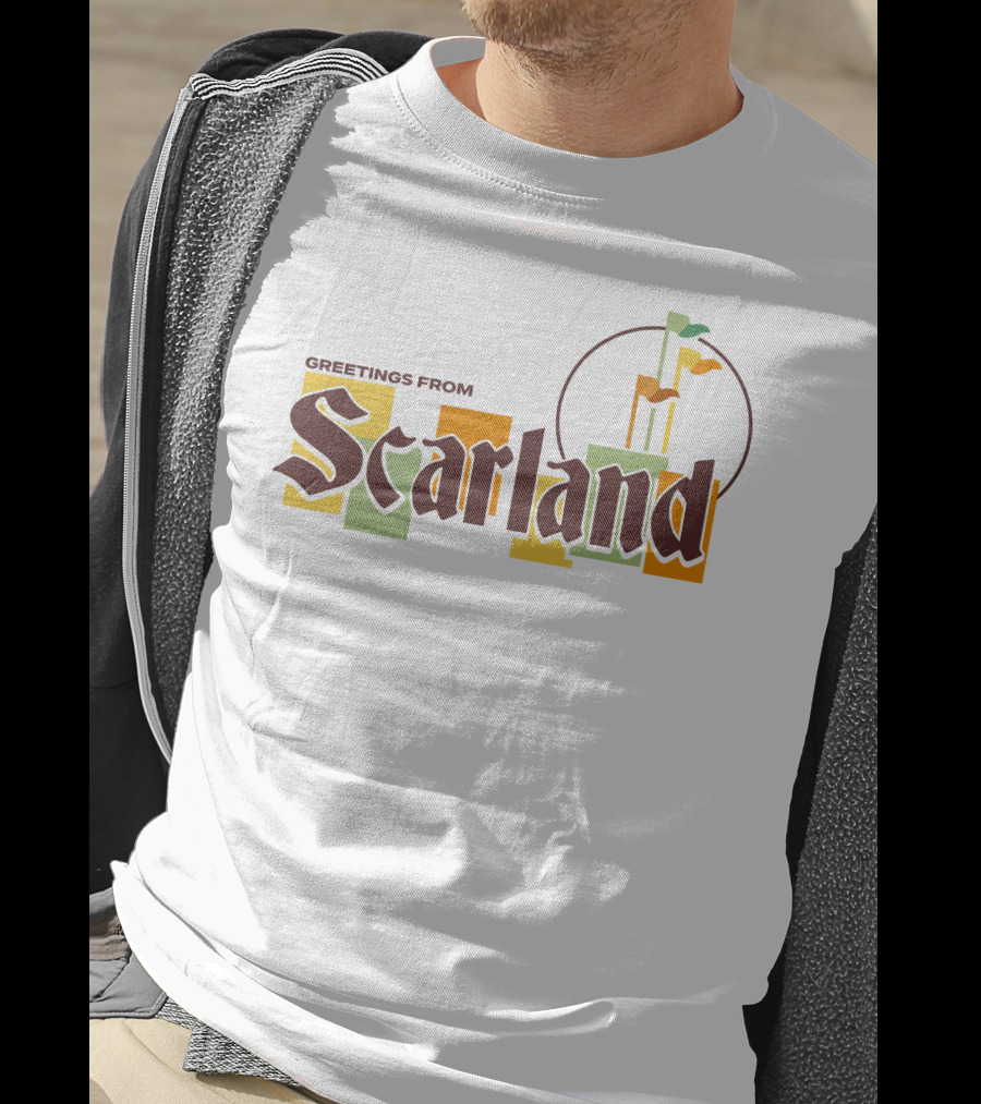 Greetings From Scarland Goodtimeswithscar Merch Flags T-Shirt