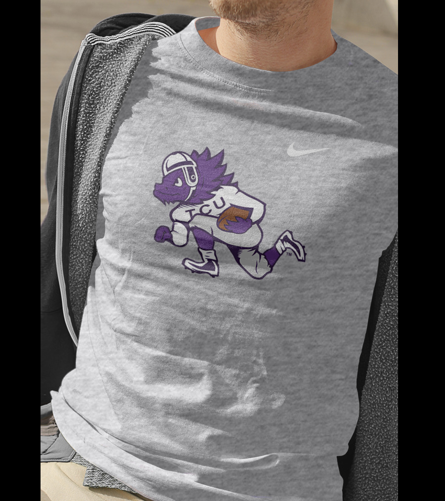TCU Horned Frog Football Player T-Shirt