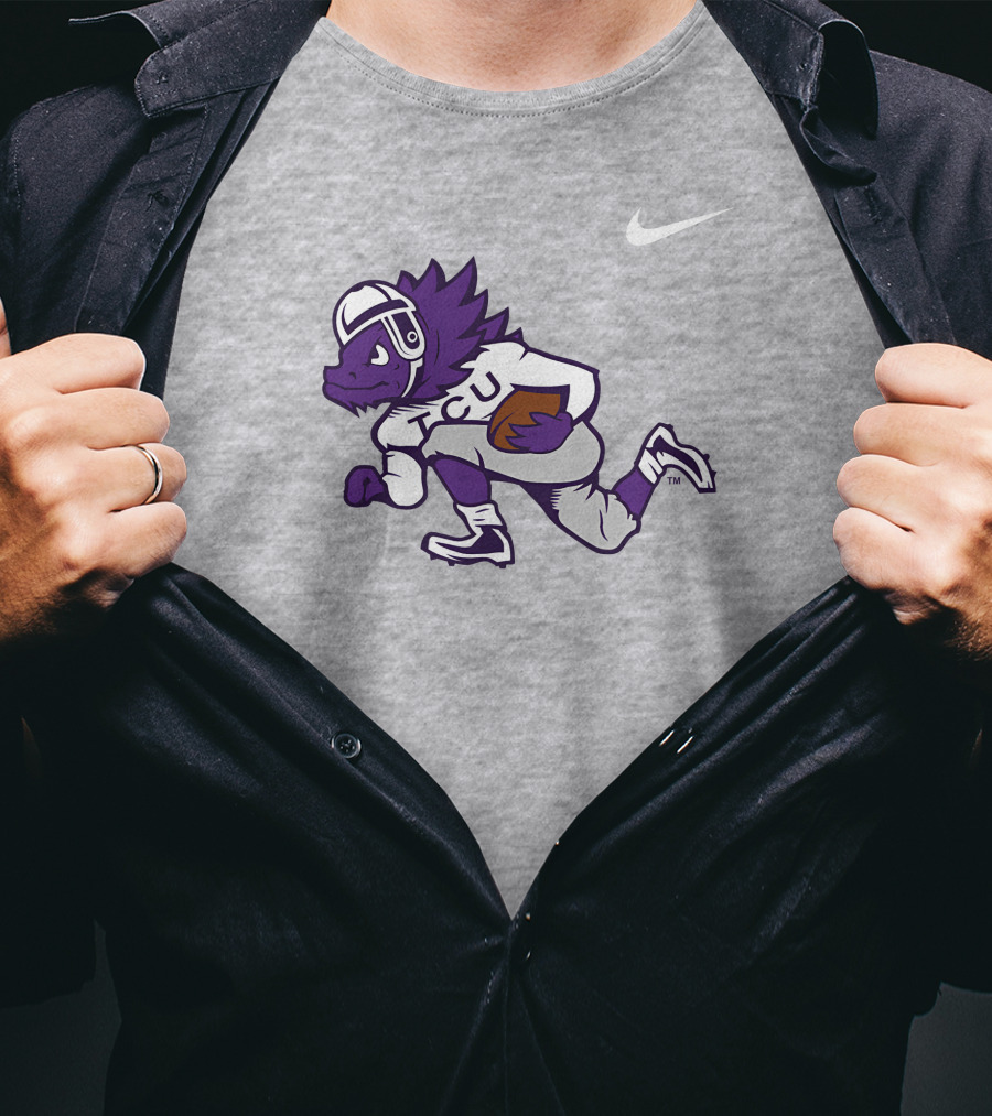TCU Horned Frog Football Player T-Shirt