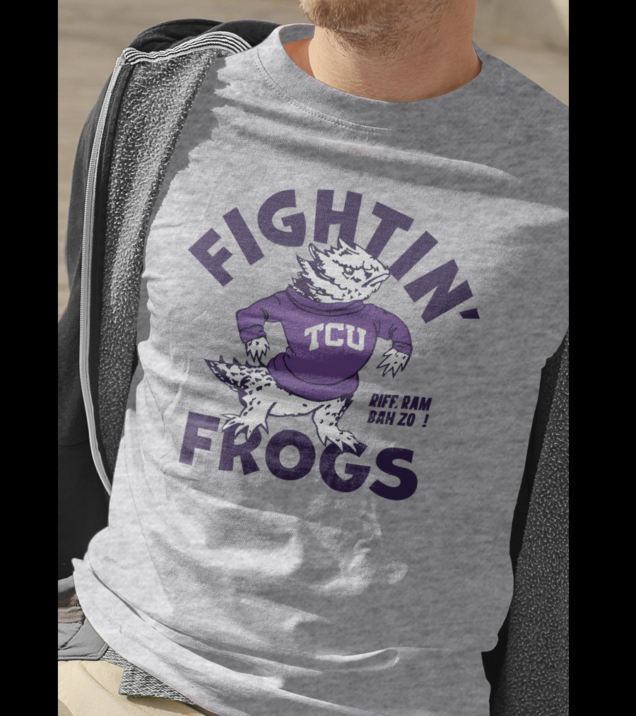 Fightin' Frogs TCU Riff Ram Bah Zo Vintage T-Shirt