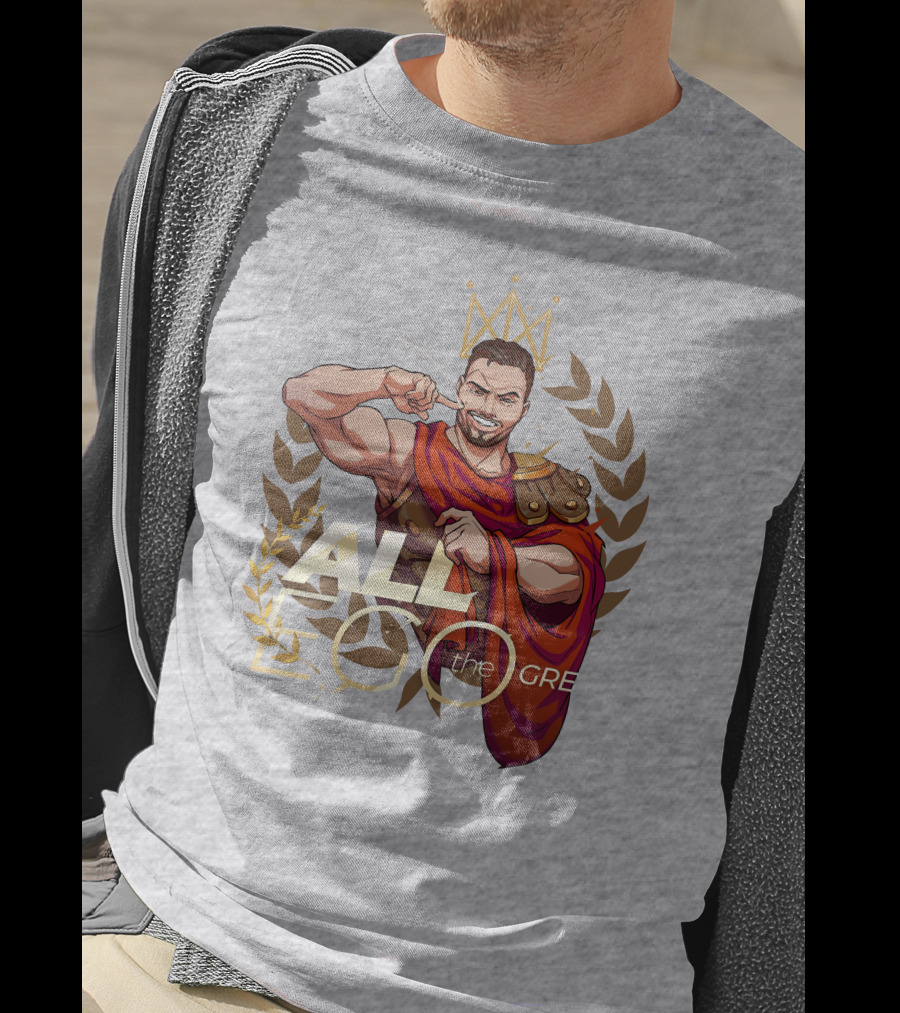 All Ego The Great Greek Warrior With Crown And Laurel Wreath T-Shirt