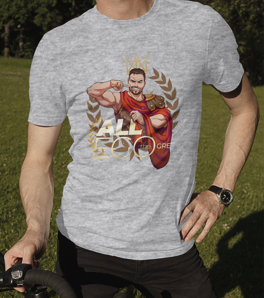 All Ego The Great Greek Warrior With Crown And Laurel Wreath T-Shirt