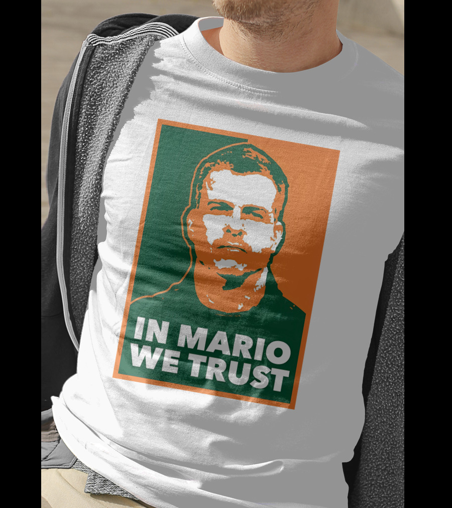 In Mario We Trust Retro Sports T-Shirt